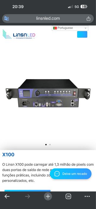 Processador de video led lins