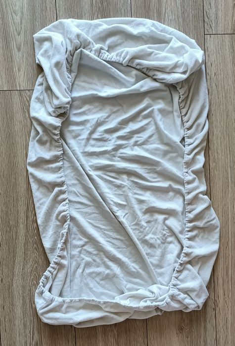 Prześcieradło frotte do łóżeczka dziecięcego, 90x160 cm