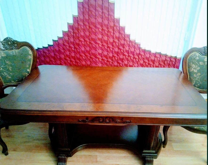 Стол стулья гостиную столовую обеденый масивный импортный