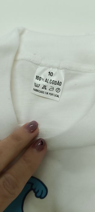T-shirt Gil tamanho 10 em algodão , usada.