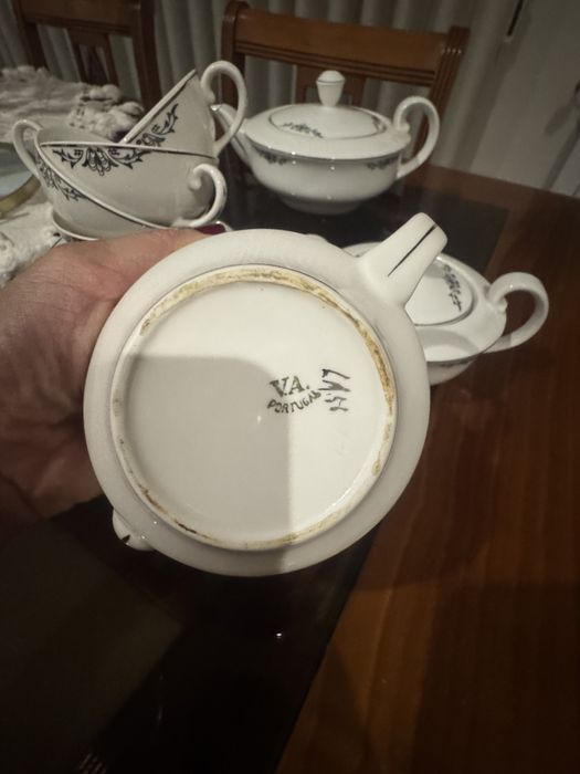 Lote de Porcelana Vista Alegre Antiga (Marca 31: 1924-1947) – Estilo Art Déco / Clássico