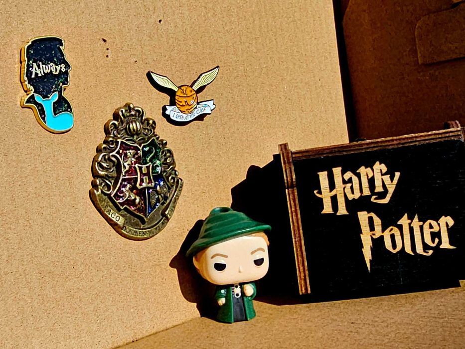 Metalowy Pin Harry Potter, Hogwart, pin HP, broszka, przypinka.