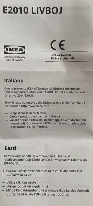 Ładowarka Indukcyjna Livboj Ikea