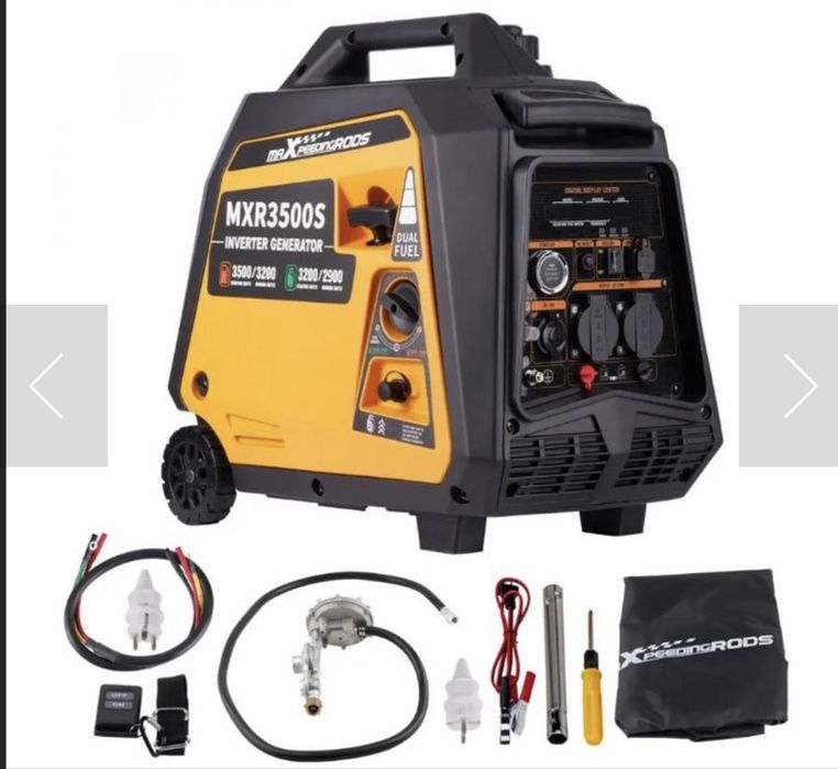 Генератор інверторний бензин/газ 3,2кВт MXR3500S електрозапуск,пульт