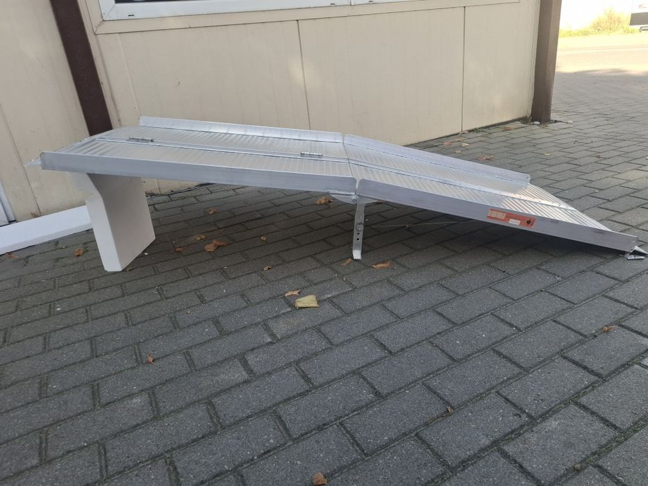 Wzmocniona Rampa Aluminiowa Podjazd Składany 183x72cm do 362kg | STAN BDB!