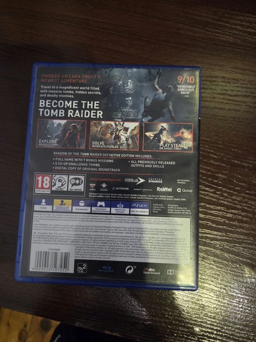 Shadow of the Tomb Raider PS4.