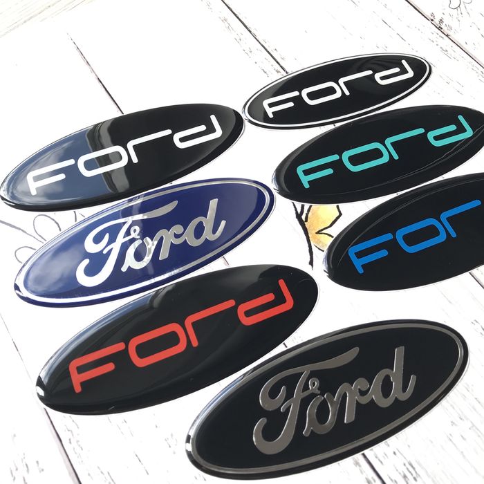 Об‘ємна наклейка Ford, логотип Форд на авто
