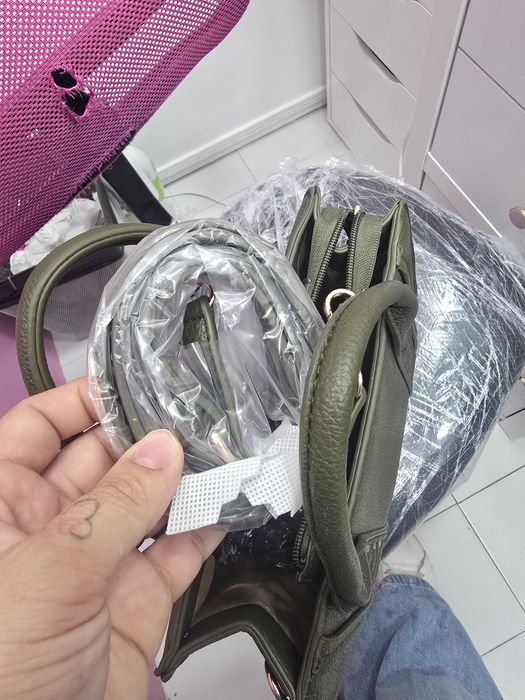 Mala verde com alca tira colo