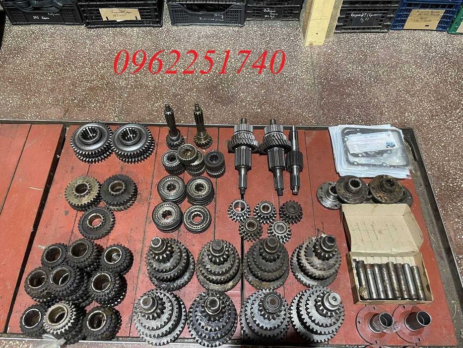 Шестерні коробки, вали, прокладки Газ 53, Газ 3307, Газ 52, Паз