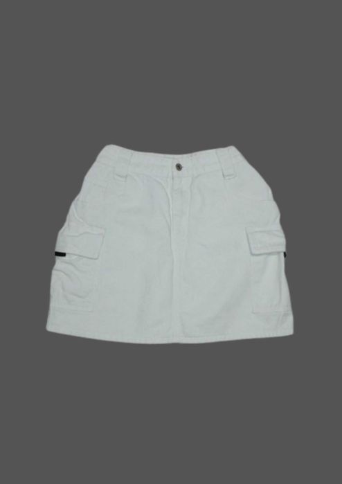 Біла джинсова юбка