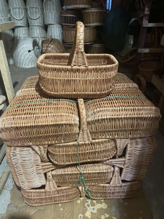 Голендер Великодні кошики з лози гуртом пасхальні на паску корзини