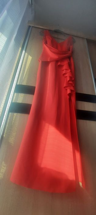 Dluga sukienka elegancka na wesele M polska produkcja
