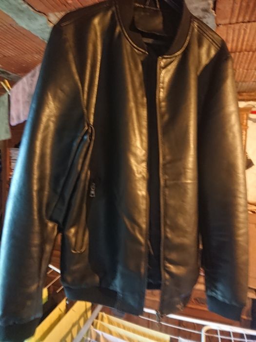 Casaco imitação pele homem