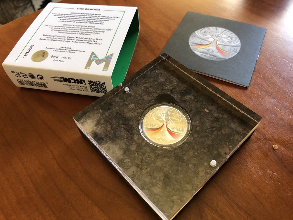 Moeda 5€ - UEFA EURO 2024 - Prata PROOF