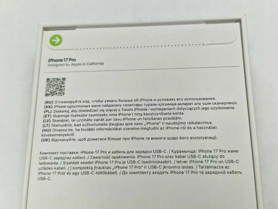 iPhone 17 PRO 256GB Silver Zapieczętowany