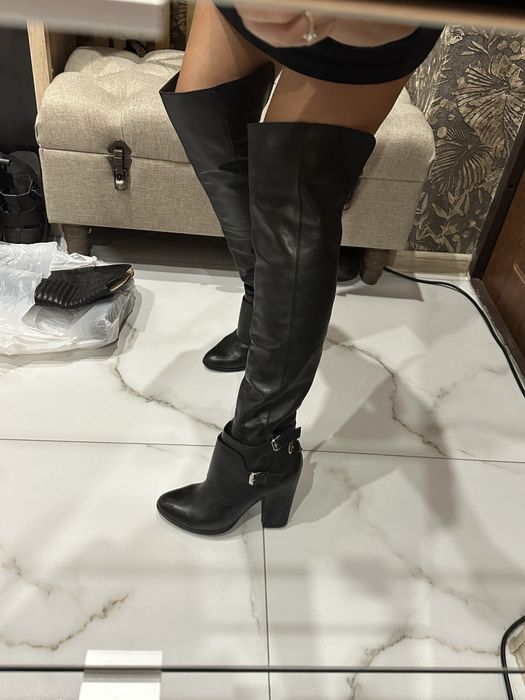 Ботфорти шкіряні