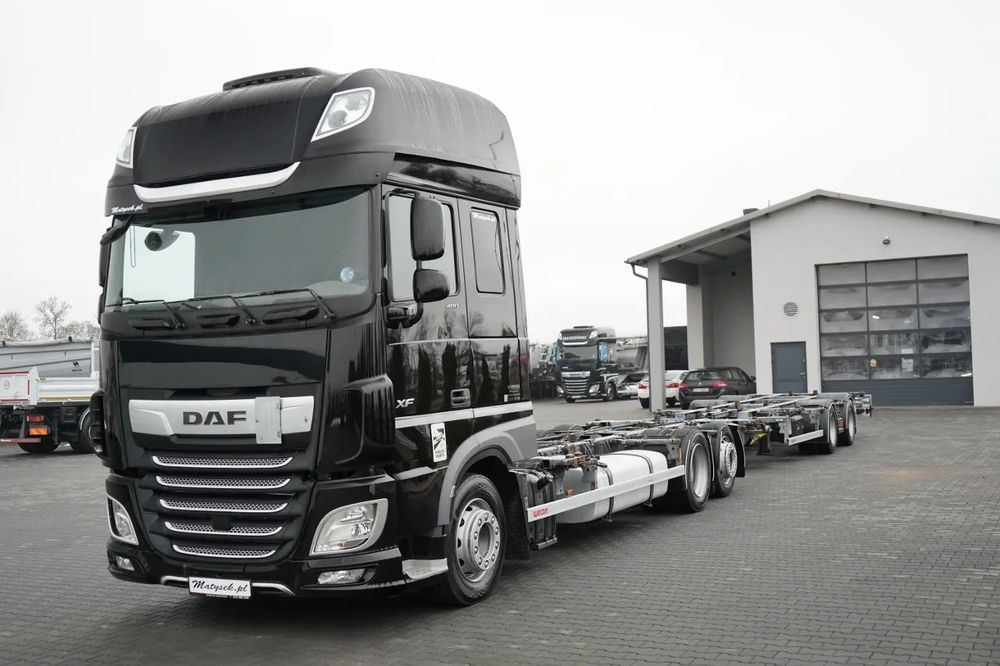 DAF XF 480 / BDF / 6X2 / ZESTAW TANDEM / SSC / KLIMATYZACJA POSTOJOWA / OŚ PODNOSZONA / WECON / MEGA