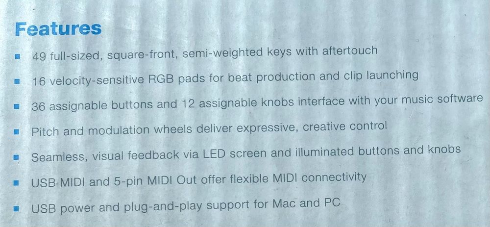 MIDI Keyboard Alesis VI49