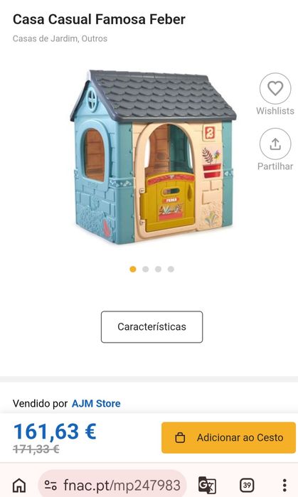 Casinha de brincar feber