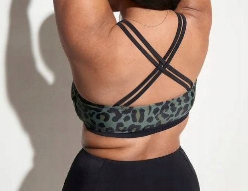 B.P.C biustonosz bikini bustier w cętki szybkoschnący 46.