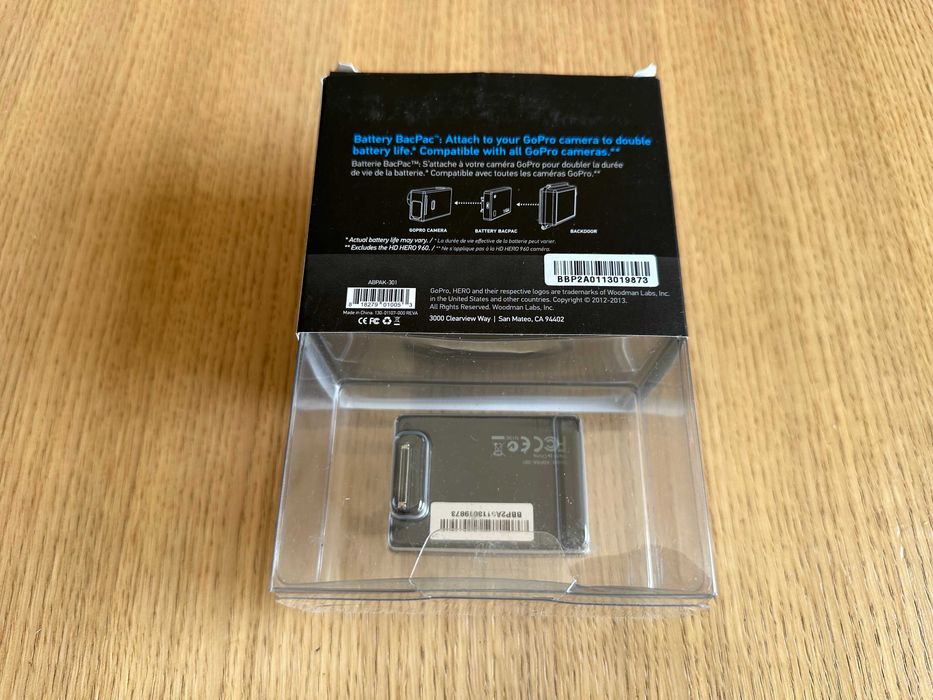 GoPro Battery BacPac - dodatkowa bateria do Hero3/Hero3+ (ABPAK-301, komplet)
