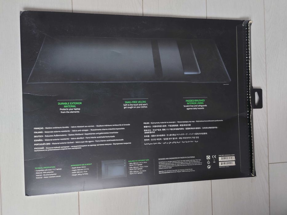 Чохол для ноутбука razer 17.3