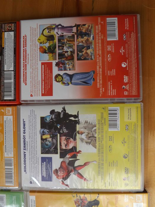 DreamWorks bajki, Panda, shrek, obcy, majtas dvd film