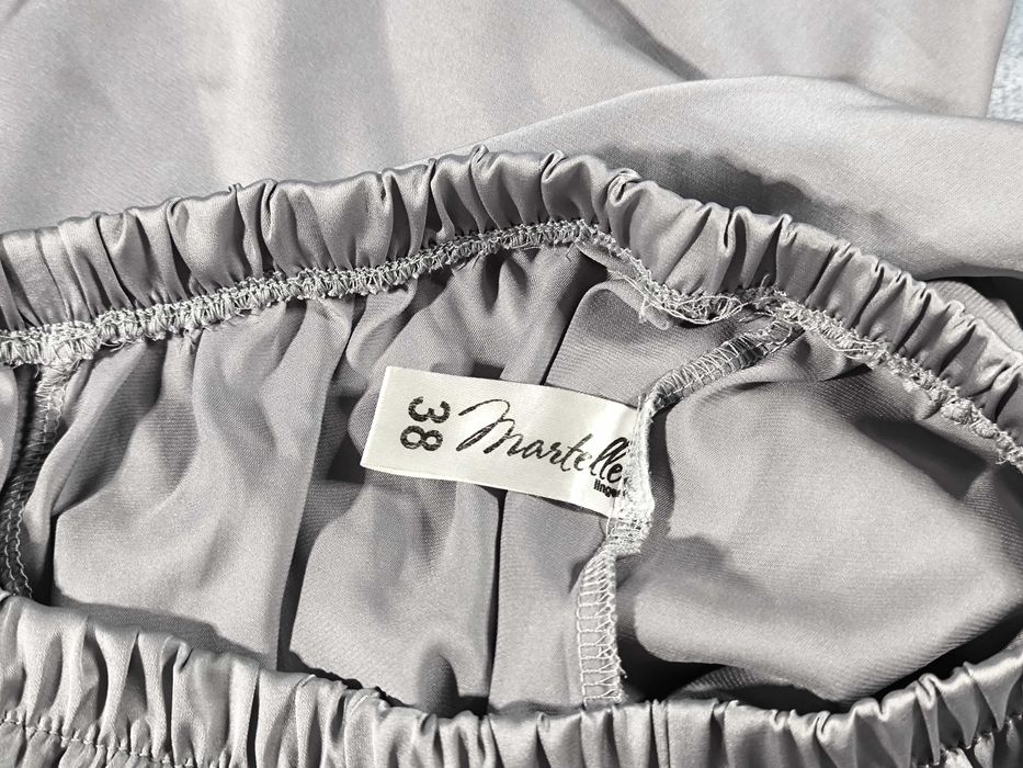 Пижама (майка + шорты) женская шелковая Martelle Lingerie 38 (M) Серая