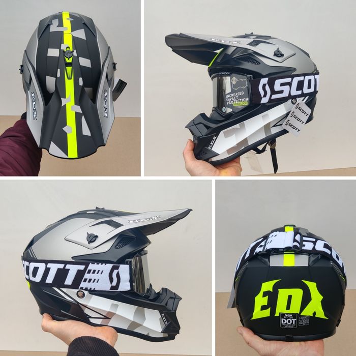 Шолом кросовий ендуро / мото окуляри Великий вибір