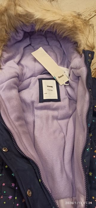 Nowy zimowy kombinezon dla dziewczynki 110/116