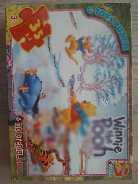 Пазли картонні 35 елементів. G-Toys вік 3+