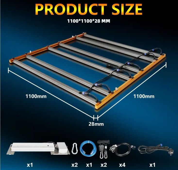 Lampa LED 650W do uprawy roślin Growbox Meijiu MAX Full Spectrum
