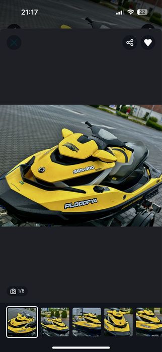 Skuter wodny Sea doo RXT/RXP . Sprzedam/zamienie