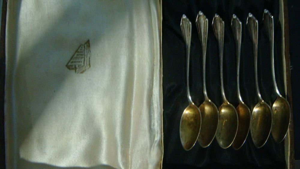 ложки кофейные серебро винтаж.