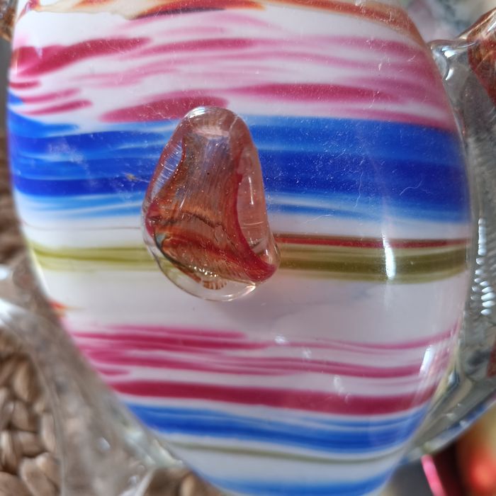 Estatueta peixe em vidro Murano