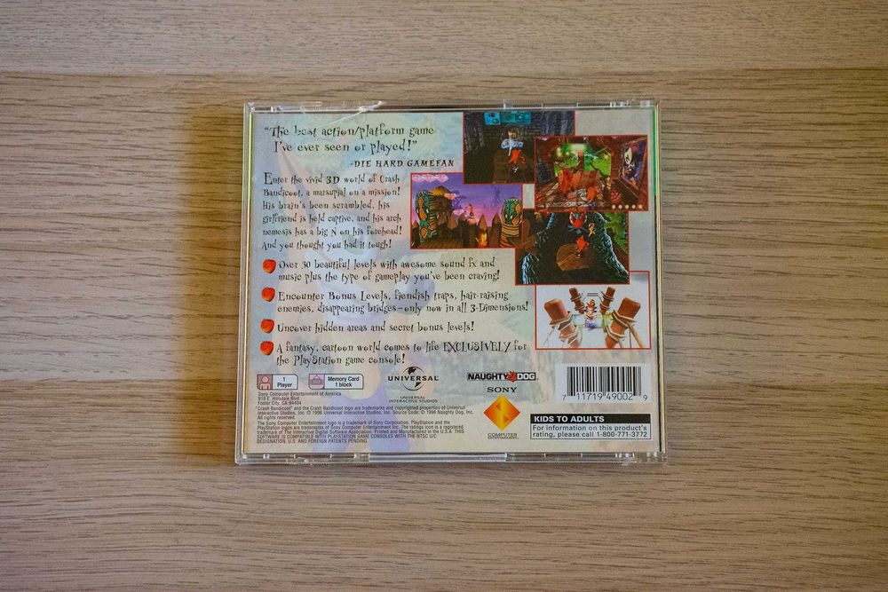 Crash Bandicoot 1 - PSX - niesprawne