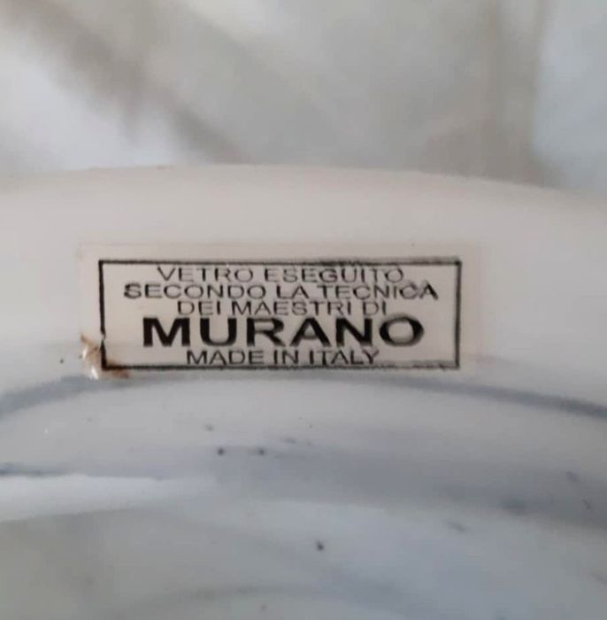 Candeeiro de tecto vidro murano fosco