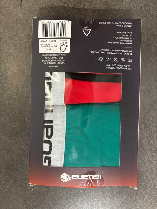 bokserki majtki iguana slipki majtki spodenkowe bawełniane XL 2 pack 2 szt