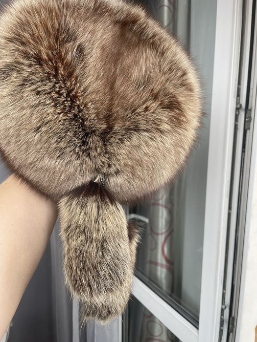 Продам песцову шапку кубаночка. Бу.