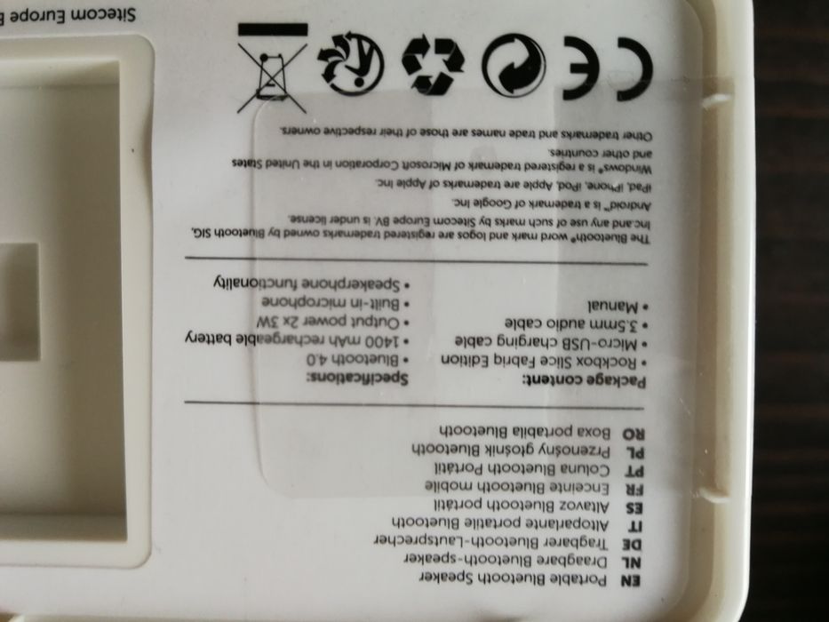 Głośnik bluetooth 4.0 Fresh 'N Rebel slice