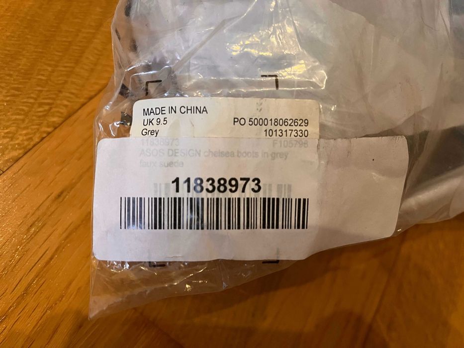 ASOS Design szare sztyblety męskie