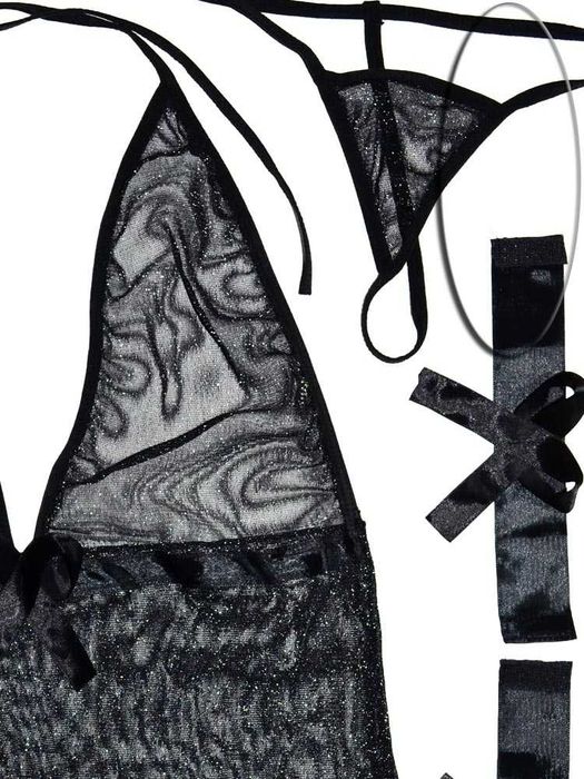 Сексуальный пеньюар стринги эротическое нижнее белье еротична білизна