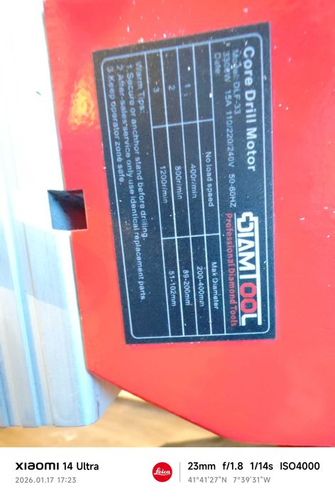 Máquina Caroteadora a água nova