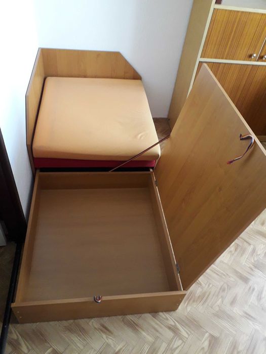 Narożnik, łóżko pojedyncze