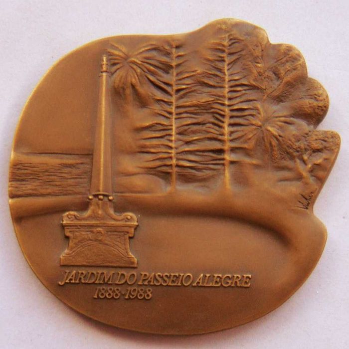 Medalha de Bronze Centenário do Jardim do Passeio Alegre por VILAR