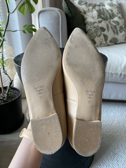 Buty baleriny Anis Mari 37 beżowe cielisty róż
