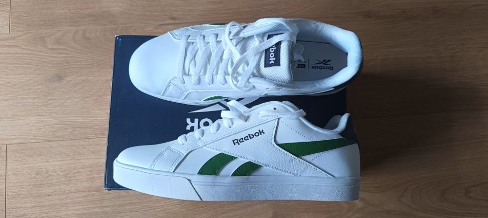 Buty Reebok Total Complete, jak nowe, rozmiar 42,5, 27,5cm, biały ziel