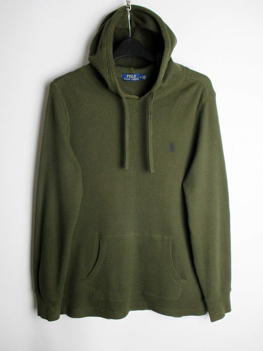 Худи Polo Ralph Lauren - Green Waffle-Knit Hoodie