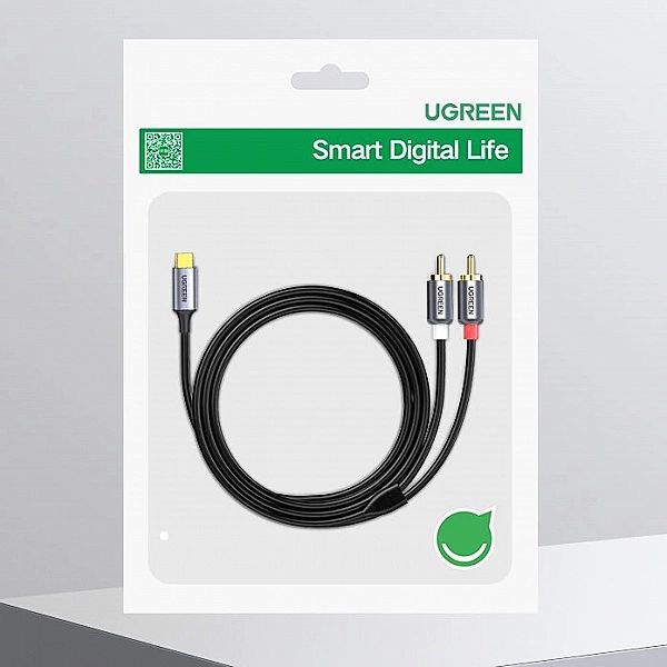 Ugreen kabel przewód audio dźwiękowy USB Typ C (męski) - 2RCA (męski)