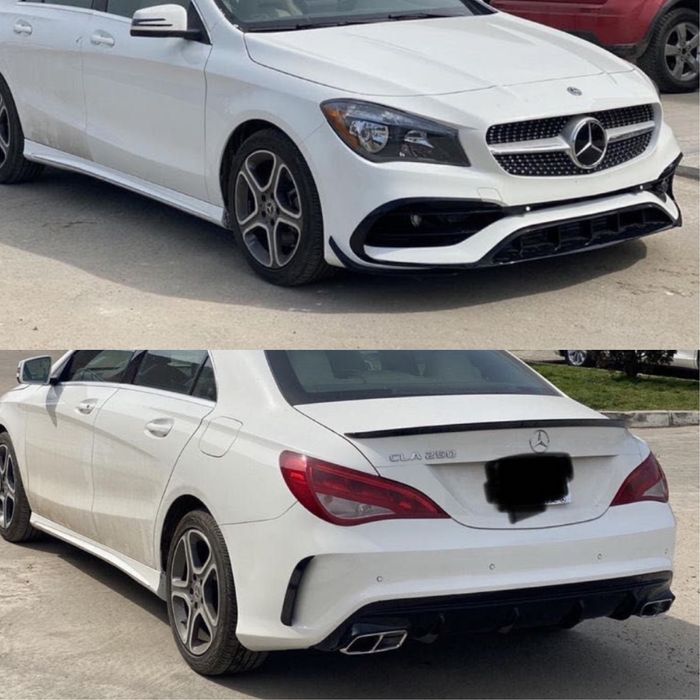 Обвес бампера пороги CLA45 AMG Mercedes CLA class C117 2013-2018